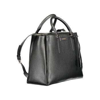 Calvin Klein Women's Elegant Black Shoulder Bag with Chic Detailing - One Size