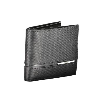 Calvin Klein Men's Black Leather Wallet - One Size