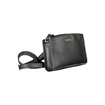 Calvin Klein Women's Elegant Black Shoulder Bag with Logo Detailing - One Size