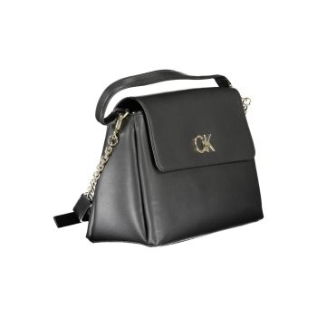 Calvin Klein Women's Elegant Black Shoulder Handbag - One Size