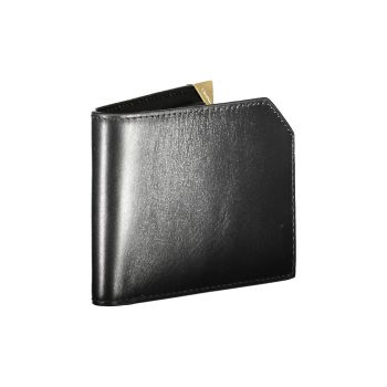 Calvin Klein Men's Black Leather Wallet - One Size
