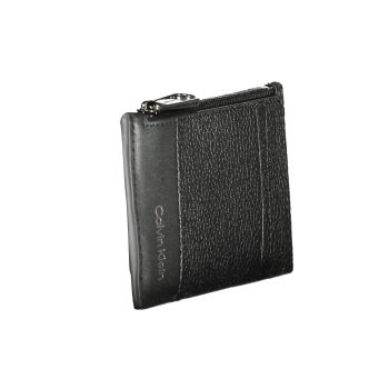 Calvin Klein Men's Black Leather Wallet - One Size