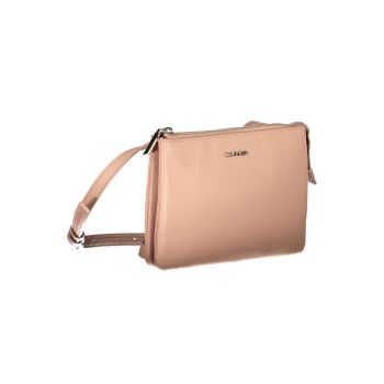 Calvin Klein Women's Chic Pink Contrasting Details Shoulder Bag - One Size