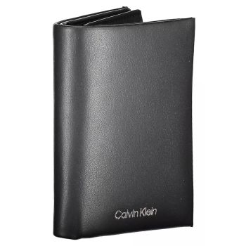 Calvin Klein Men's Black Leather Wallet - One Size