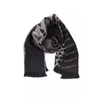 Cavalli Class Men's Elegant Animalier Fantasy Logo Scarf - One Size