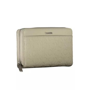 Calvin Klein Women's Beige Polyethylene Wallet - One Size