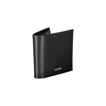 Calvin Klein Men's Black Leather Wallet - One Size