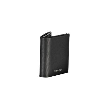 Calvin Klein Men's Black Leather Wallet - One Size