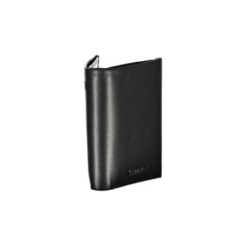Calvin Klein Men's Black Leather Wallet - One Size