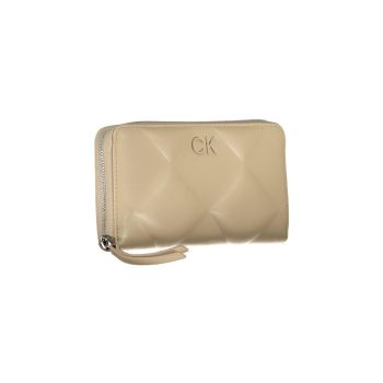 Calvin Klein Women's Beige Polyester Wallet - One Size