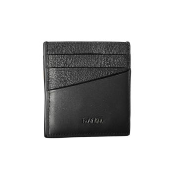 Calvin Klein Men's Black Leather Wallet - One Size