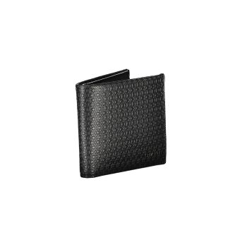 Calvin Klein Men's Black Leather Wallet - One Size