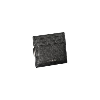 Calvin Klein Men's Black Leather Wallet - One Size