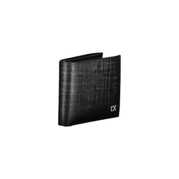 Calvin Klein Men's Black Leather Wallet - One Size