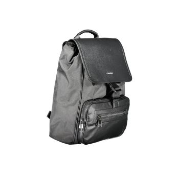 Calvin Klein Men's Black Polyester Backpack - One Size
