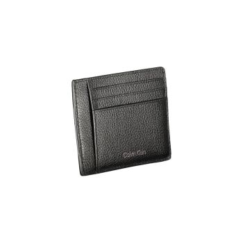 Calvin Klein Men's Black Leather Wallet - One Size