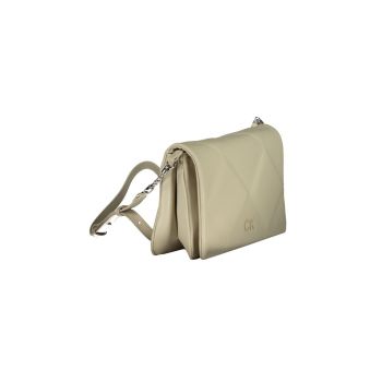 Calvin Klein Women's Beige Cotton Handbag - One Size