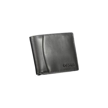 Calvin Klein Men's Black Leather Wallet - One Size