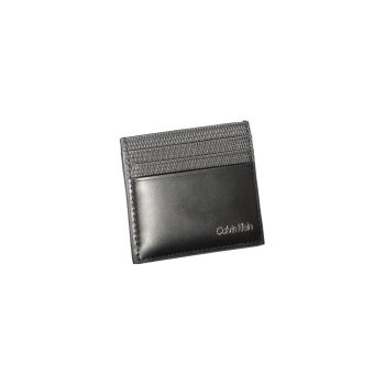 Calvin Klein Men's Black Leather Wallet - One Size
