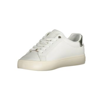 Calvin Klein Women's White Polyester Sneaker - 36 EU