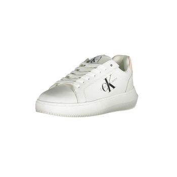 Calvin Klein Women's White Polyester Sneaker - 39 EU