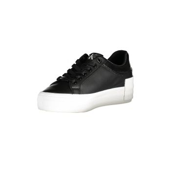 Calvin Klein Women's Black Polyester Sneaker - 38 EU