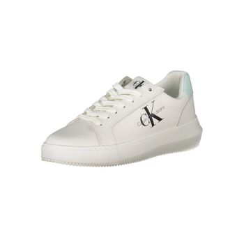 Calvin Klein Women's White Polyester Sneaker - 37 EU