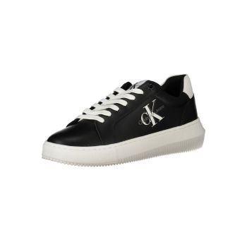 Calvin Klein Women's Black Polyester Sneaker - 36 EU