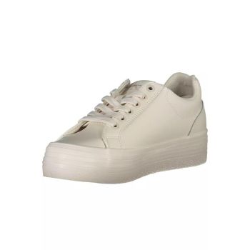 Calvin Klein Women's White Polyester Sneaker - 39 EU