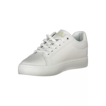 Calvin Klein Women's White Polyester Sneaker - 37 EU