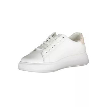 Calvin Klein Women's White Polyester Sneaker - 37 EU