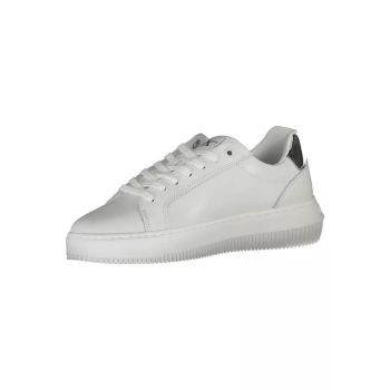 Calvin Klein Women's White Polyester Sneaker - 36 EU