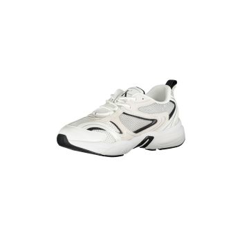 Calvin Klein Women's White Polyester Sneaker - 40 EU