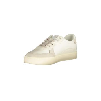 Calvin Klein Men's White Polyester Sneaker - 41 EU