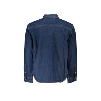 Calvin Klein Men's Blue Cotton Jacket - M