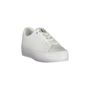 Calvin Klein Women's White Polyester Sneaker - 38 EU