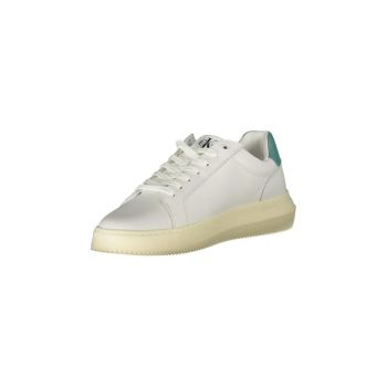 Calvin Klein Men's White Polyester Sneaker - 40 EU