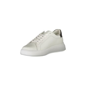 Calvin Klein Men's White Polyester Sneaker - 42 EU