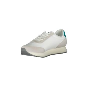 Calvin Klein Men's White Polyester Sneaker - 40 EU