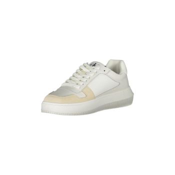 Calvin Klein Women's White Polyester Sneaker - 38 EU