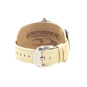 Chronotech Men's Beige Leather Watch - One Size