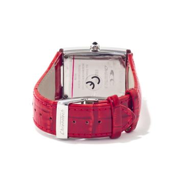 Chronotech Women's Red Leather Watch - One Size
