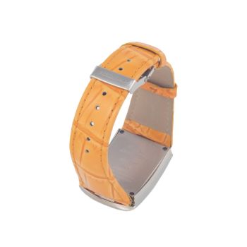 Chronotech Women's Orange Leather Watch - One Size