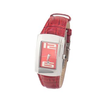 Chronotech Women's Red Leather Watch - One Size