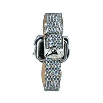 Chronotech Women's Silver Leather Watch - One Size