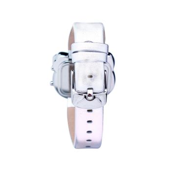 Chronotech Women's Silver Leather Watch - One Size