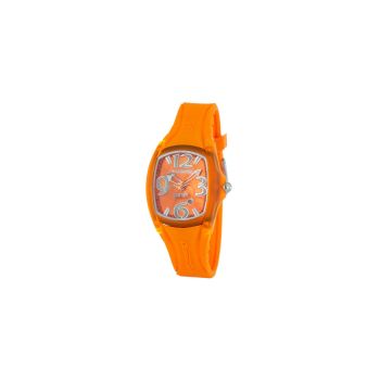 Chronotech Women's Orange Rubber Watch - One Size
