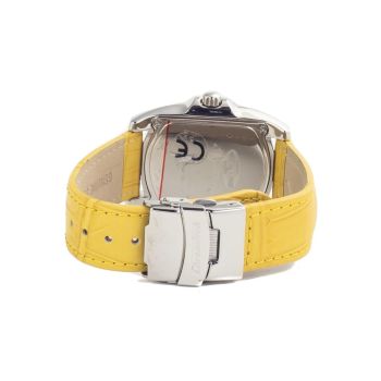 Chronotech Women's Yellow Leather Watch - One Size