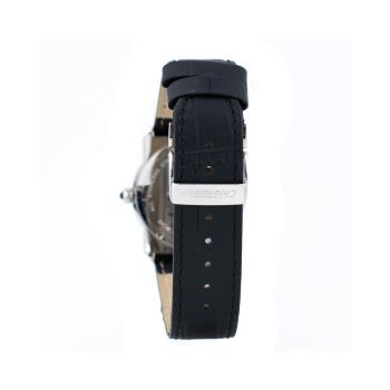 Chronotech Men's Black Leather Watch - One Size