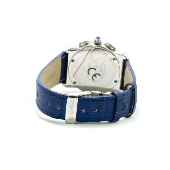 Chronotech Women's Blue Leather Watch - One Size